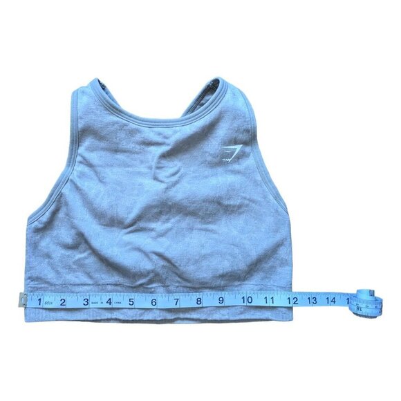 Gymshark High Coverage Floral Grey Sports Bra Medium Support Women Size Small - Picture 3 of 5